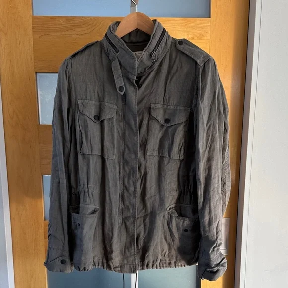 rag & bone Slate Gray Military Jacket - Picture 1 of 6